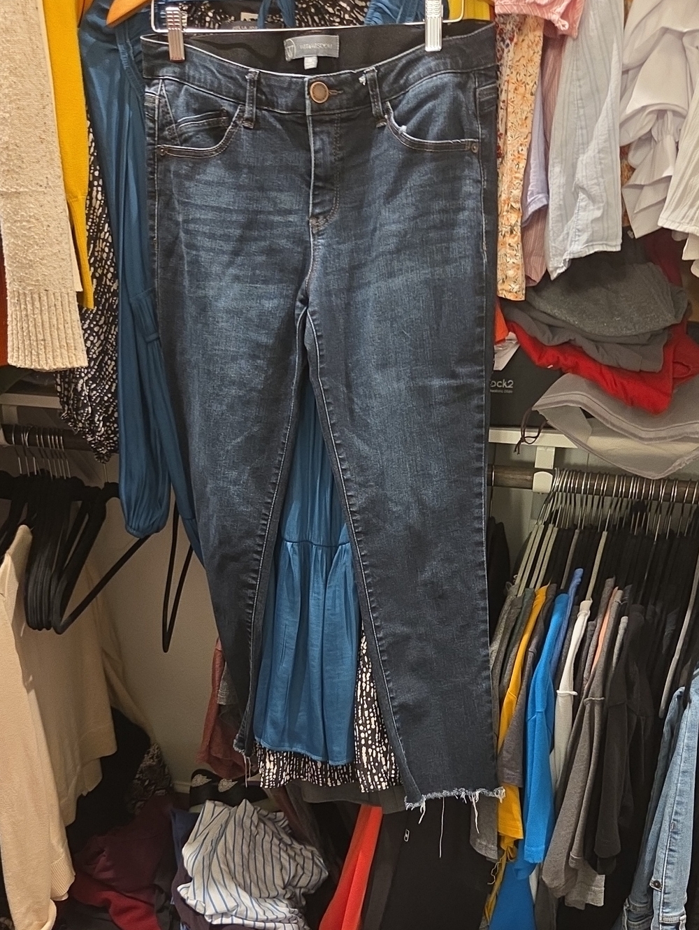 Wit & Wisdom Dark Blue Cropped Ankle Jeans